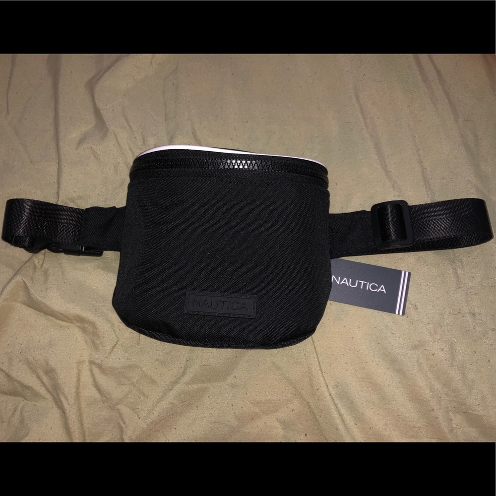Black nautica fanny pack